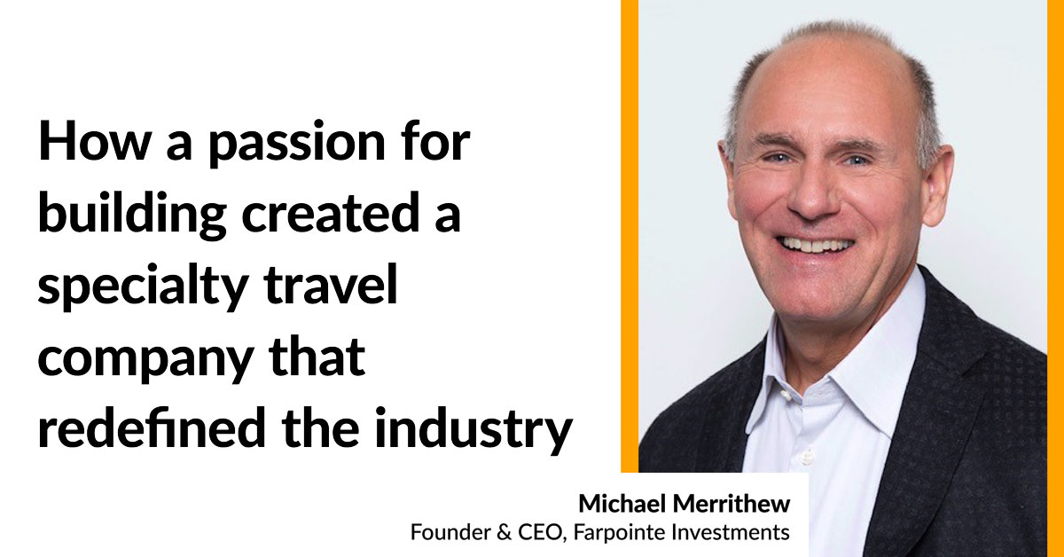 Michael Merrithew, Founder &amp; CEO of Fairpointe Investments, is an experienced leader, CEO, negotiator and proven business development professional who took a single travel franchise and built a business with annual revenues of $400 million.

Read more: bit.ly/3yUNTwb