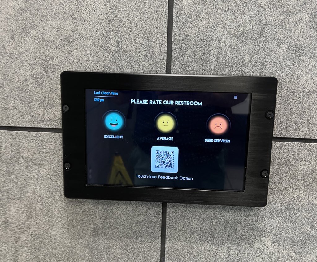 Andree_Entezari's tweet photo. I feel like any airport bathroom that has this typically is in Excellent condition 🙂 #whatgetsmeasuredgetsmanaged https://t.co/EyIgYO3U3Y