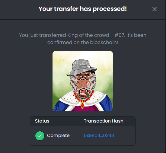 SlabChain's tweet photo. @mylene_manimtim - We gave you an NFT for your trust.

Check your profile and make sure that you followed us @SlabChain 
Thank you and good luck.
Free NFT Giveaway for collectors that believe on our collection #NFT  #NFTCollection #KingOfTheCrowd #NFTGiveaway  #NFTCommunity https://t.co/qUvDiahjvF