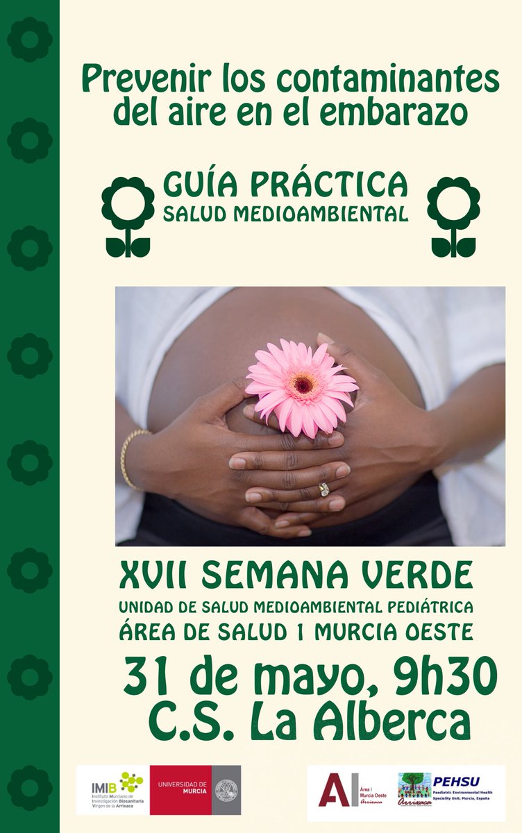 PehsuM's tweet photo. Mañana sesión práctica en el #CSLaAlberca @AreaUnoArrixaca
Guía práctica para prevenir/disminuir/protegerse de la #contaminación del aire #embarazadas
Nuevas capacidades
Nuevos enfoques
Empleos Verdes
#MatronaMedioambiental #EnfermeriaAmbiental
#TerapeutaAmbiental https://t.co/6aCqcxJvcC