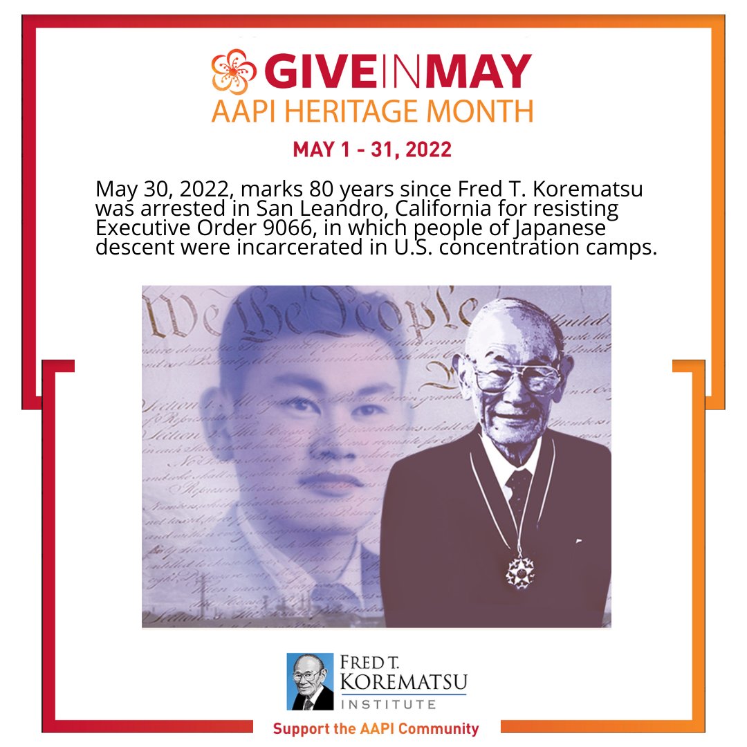 #OTD in 1942, #FredKorematsu was arrested in San Leandro, CA for resisting Executive Order #9066. We have the 24-min version of the award-winning documentary, Of Civil Wrongs and Rights: The Fred Korematsu Story on our website. Stream his story here: bit.ly/3M0X8Oj