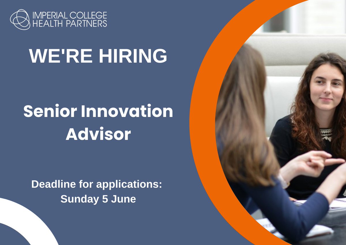 Ldn_ICHP's tweet photo. 📣 New role! 
 
We’re looking for #innovation experts to support in the development, execution, and management of our projects. 

Find out more: https://t.co/ILeb0gLc8Z https://t.co/Pjpd4PtStn