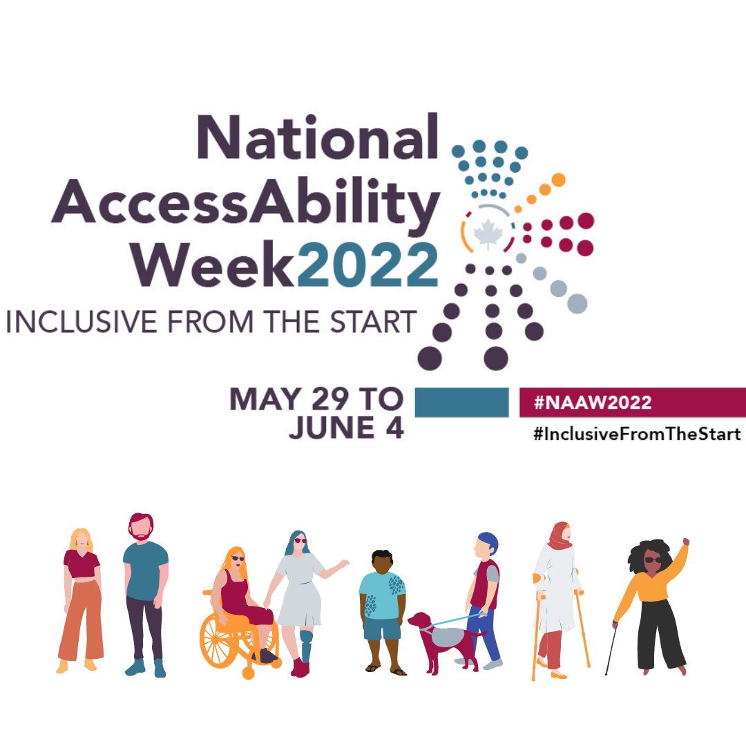It's #NationalAccessAbilityWeek (NAAW)!
This year the theme is “Inclusive from the start”. Let’s continue to build a safe and inclusive workplaces for everyone. ❤️
To learn more visit canada.ca/.../national-a…

#accessibility #inclusion #NAAW #NAAW2022