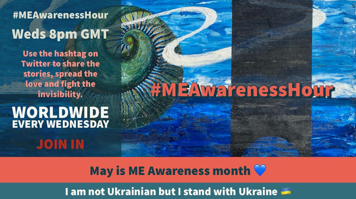 HappyHoundHouse's tweet photo. Remember 1 hour chat #MEAwarenessHour
every Weds at
20:00BST
21:00CET
to talk all things #MyalgicEncephalomyelitis
#MECFS
Feat @AertbyLisa artwork๐
#ShareGoodScience
#TimeForChange
#CPD training for HCPs/Education/Employers
โPay what you can affordโ
https://t.co/LfWqYRxjDH https://t.co/HKAY8mk2wH