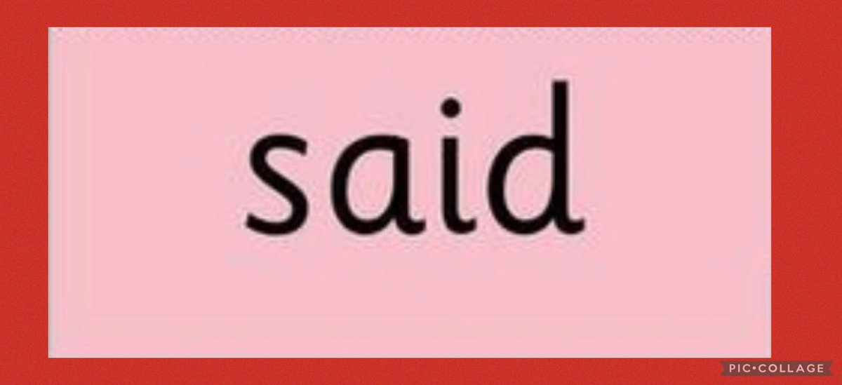 MissConway_EPS's tweet photo. Our new red word is ‘said’. https://t.co/tofBrAJTgZ