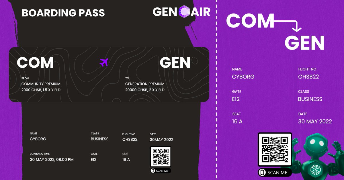 VerbalSiat's tweet image. Welcome at GENAIR! If you need a break from #TEAMCOM and a higher Yield (2 X)  join #TEAMGEN #Swissborg #CHSB #SwissBorgPL