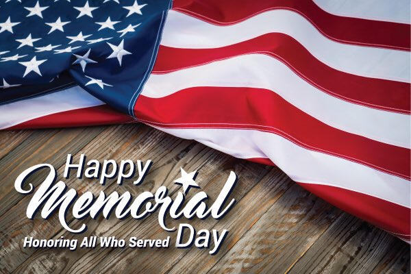 I want to wish everyone a safe and Happy #MemorialDay. Today we honor everyone who served and gave the ultimate sacrifice- to all those who gave their lives to serve and protect this great nation and all who live here, we honor you. We love you and we are so very grateful!