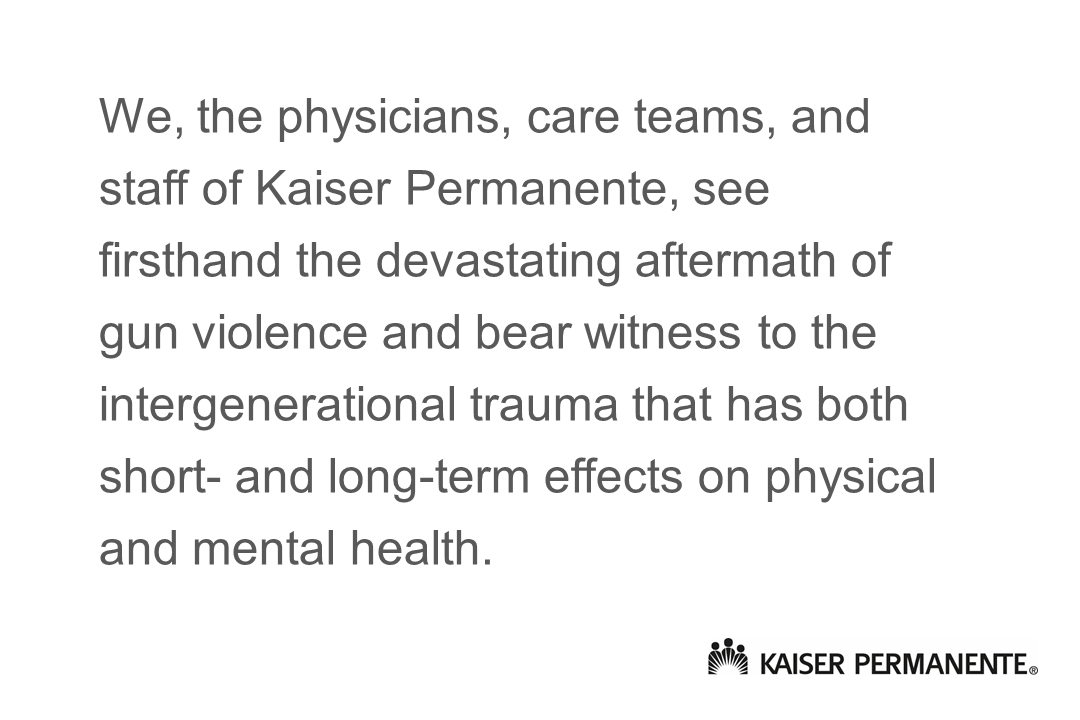 PermanenteDoctors (@permanentedocs) on Twitter photo Gun violence is a public health crisis. We must do more to prevent it and educate on its health implications in our society. Learn about our pledge to address gun violence: ow.ly/kfzX50Jl459 <a href="/aboutKP/">Kaiser Permanente</a> <a href="/DrRichardIsaacs/">Richard Isaacs, MD</a> @RaminDavidoff Gun violence is a public health crisis. We must do more to prevent it and educate on its health implications in our society. Learn about our pledge to address gun violence: ow.ly/kfzX50Jl459 <a href="/aboutKP/">Kaiser Permanente</a> <a href="/DrRichardIsaacs/">Richard Isaacs, MD</a> @RaminDavidoff