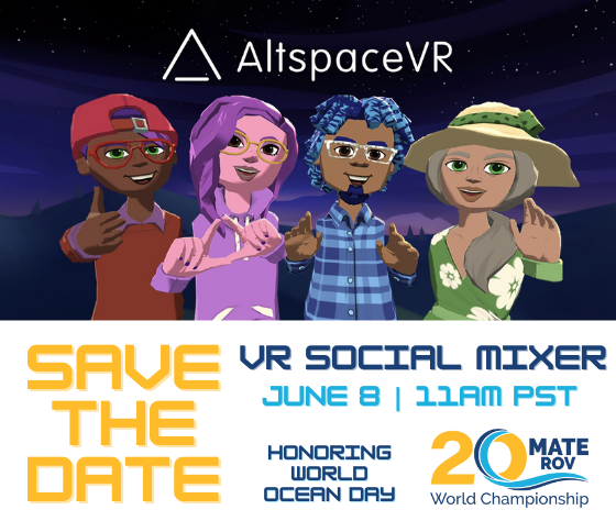 matecenter's tweet photo. You can participate in the #AltspaceVR social in 2D or 3D.  Join us at 11:00am PST/ 2:00pm EST for a scavenger hunt and mission tasks Q&amp;A! Onboard and create an avatar here: https://t.co/ztWNWcuQ4c @autonomoustech1

#VirtualReality #WorldOceanDay #AltspaceVR #VRspace #MATEROV https://t.co/iqhNKskXZz