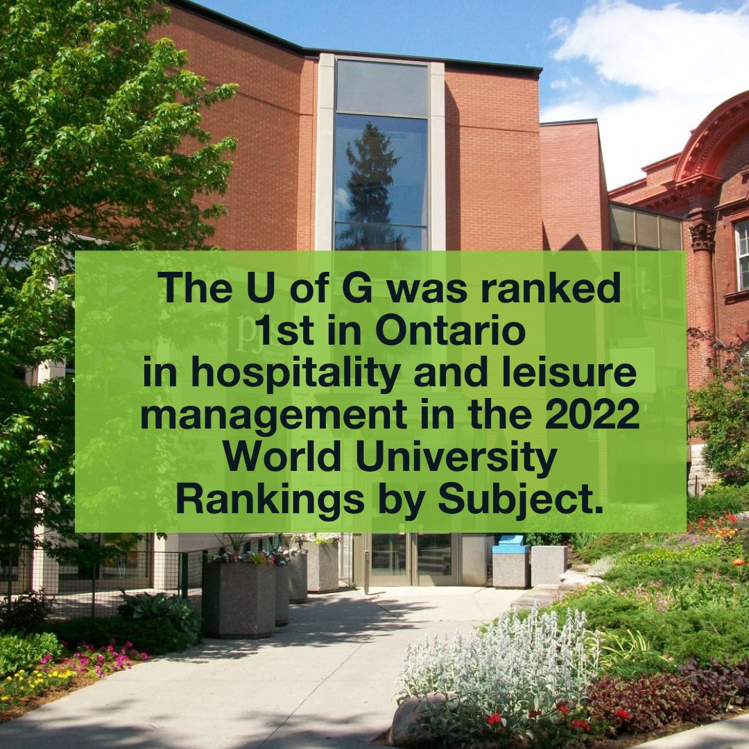 We are proud of our achievement in the @TopUnis 2022 QS World University Rankings by Subject!
#TourismWeekCanada2022 #HFTMproud #LangBusiness #UofG