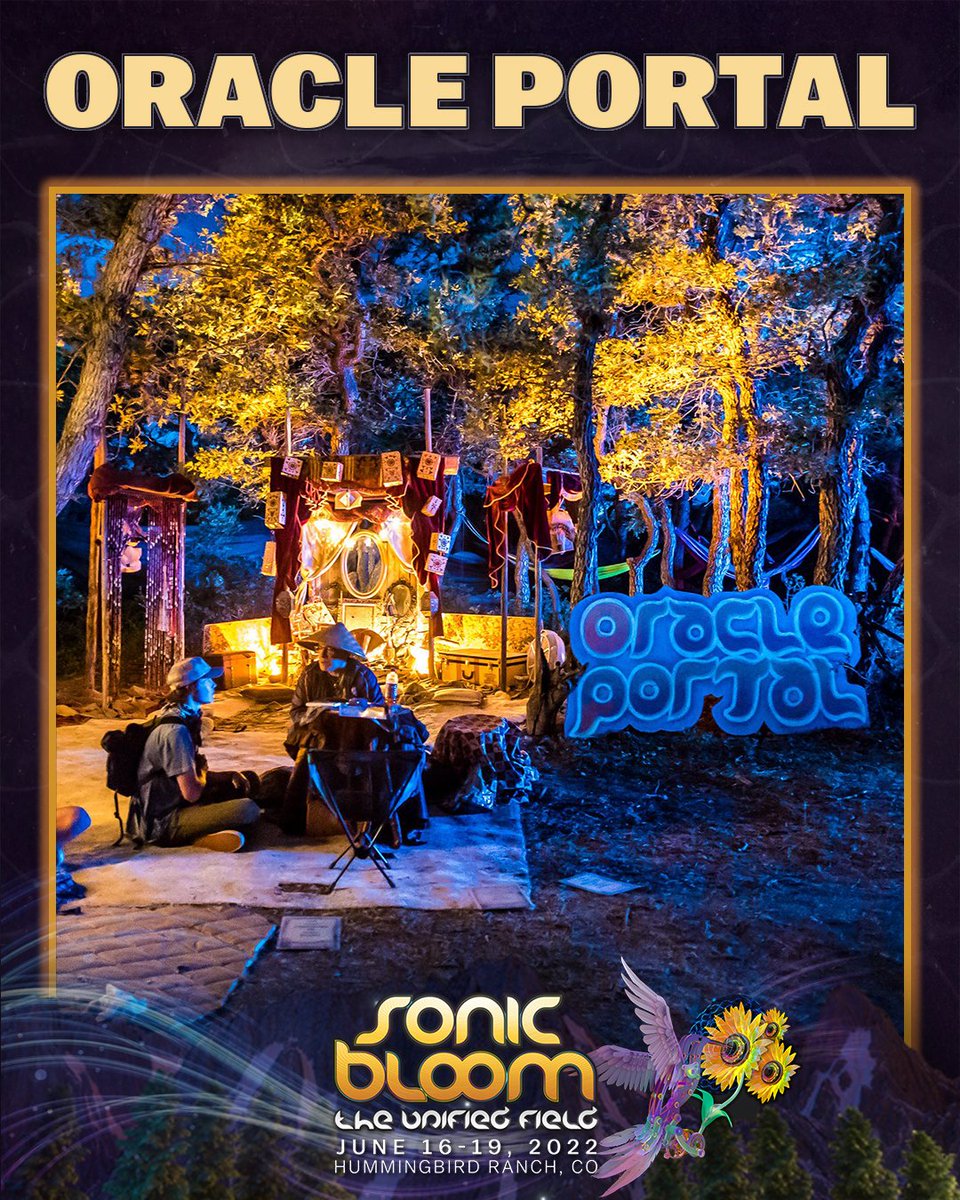 SONIC_BLOOM's tweet photo. The Oracle Portal lineup of Tarot Readers and other oracles has been announced !

https://t.co/BULW95EUVk

#OraclePortal #SONICBLOOM https://t.co/sDpbkFkFRO