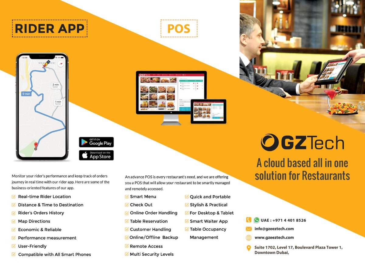 gz_tech's tweet photo. Best Restaurant Software with POS, Mobile App, Rider App and Admin Panel to control online orders by Gzeez Tech Design and Software Development Company. Ger your offer now: #Google https://t.co/pumlBdTdyn 

email: info@gzeeztech.com
visit us: https://t.co/pQwG39qUyY https://t.co/gMkkkmTv2F