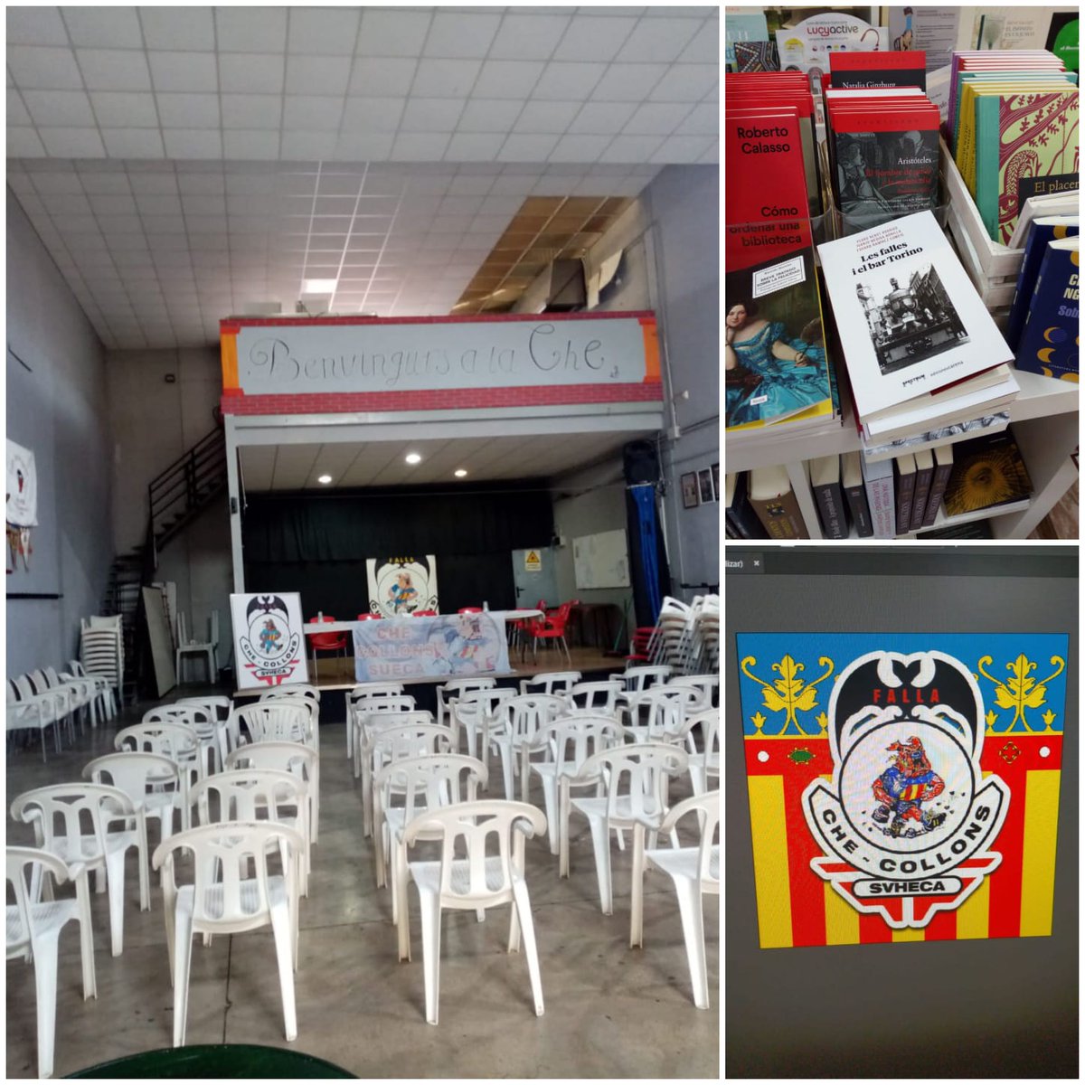 PenyaCheCollons's tweet photo. Preparat per al dia 1 la presentacio del Llibre "Les Falles i el bar Torino" a Sueca al Cau Faller De la Falla Che Collons a les 20h. @CheCollonsSueca . https://t.co/VAQ0Q2mPpP
