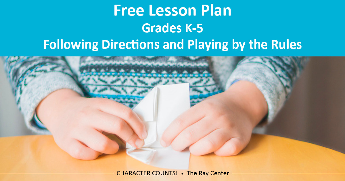 TheRayCenter's tweet photo. Free lesson plan- Students will learn that in order to play by the rules, we need to listen 👂 carefully and follow directions. https://t.co/xyCe9H0z8R
#Character #SEL #CharacterCounts #FreeLessonPlan https://t.co/oUgu7w9qWZ