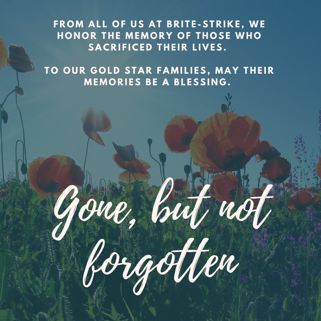 BriteStrike's tweet image. To all those who made the ultimate sacrifice so that we might live free, we honor you. To the gold star families left behind, may their memory be a blessing. #MemorialDay #MemorialDay2022