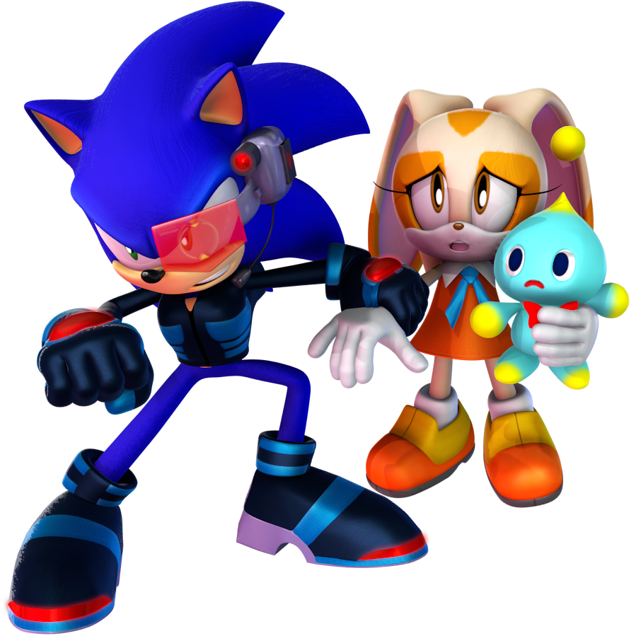 ソニック 「made a few more renders of Stealth Suit 」|Nibroc.Rockのイラスト