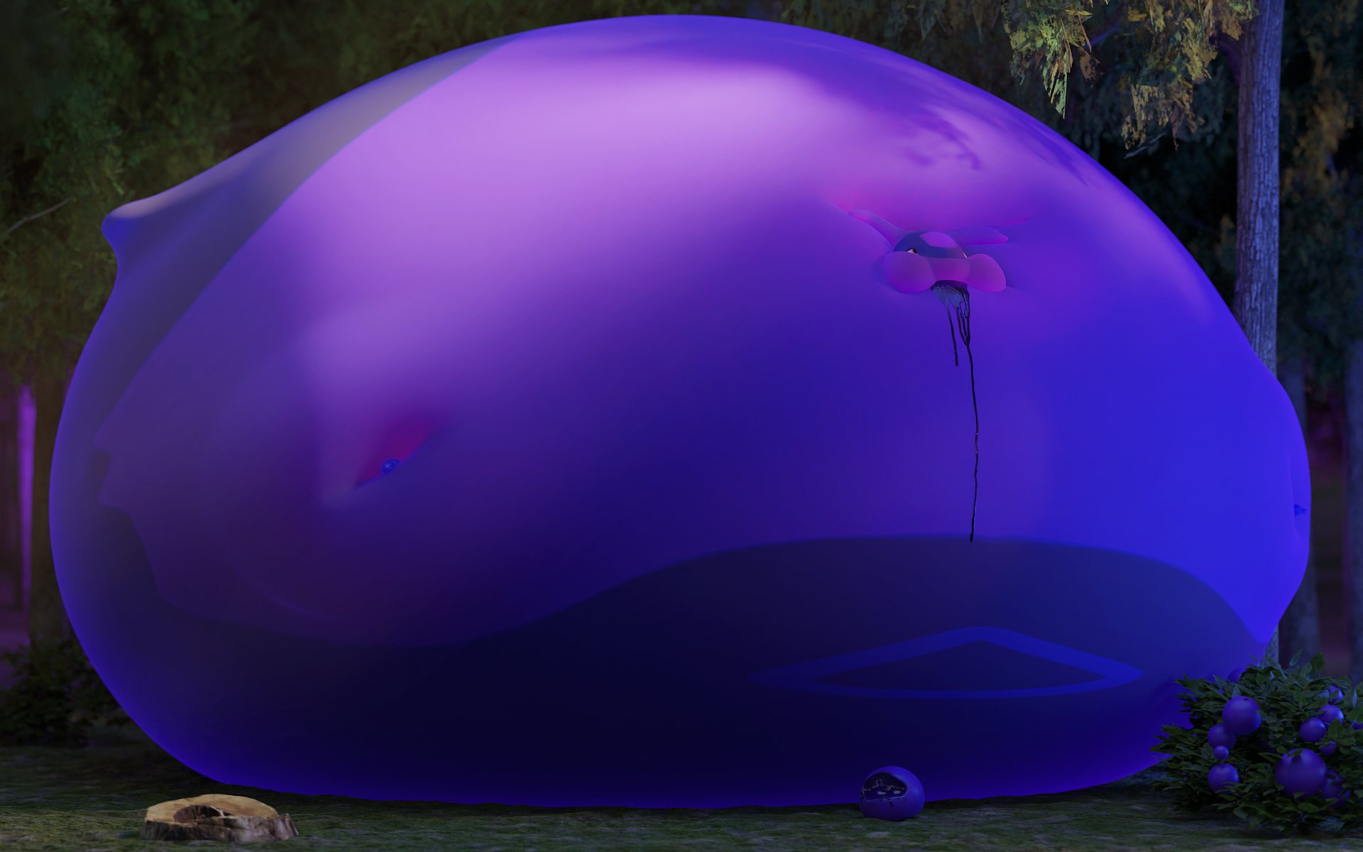 Blueberry inflation allergy