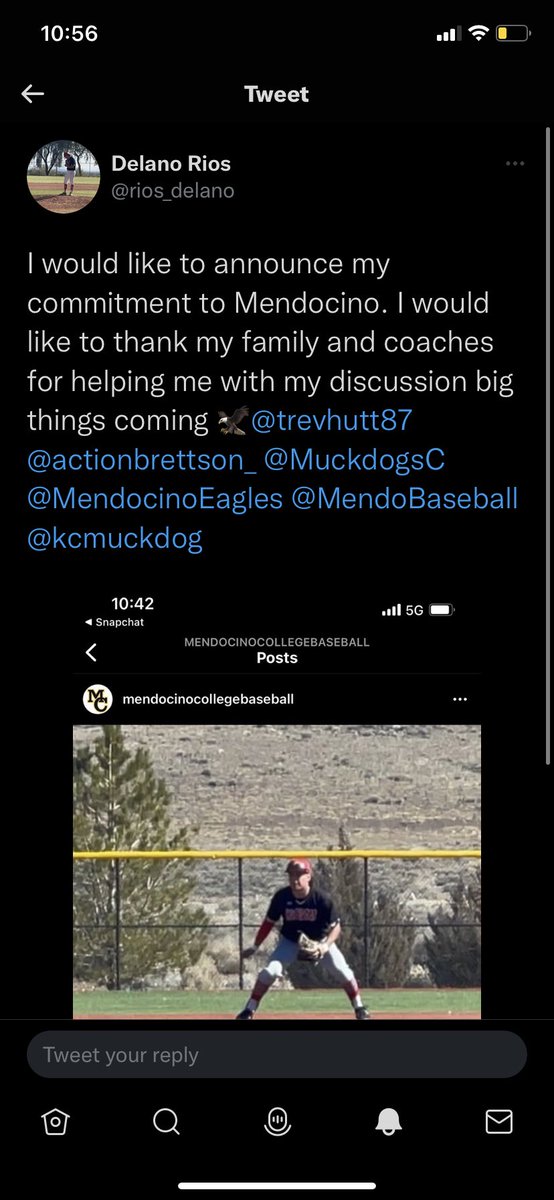 Super proud of these two. Both guys are talented, competitive, and driven. I know they will do great things during this next chapter. Can’t wait to see it unfold. Just became a huge <a href="/MendoBaseball/">Mendocino Baseball</a> fan!           <a href="/BrinOsterman3/">Brin Osterman</a> <a href="/rios_delano/">Delano Rios</a>