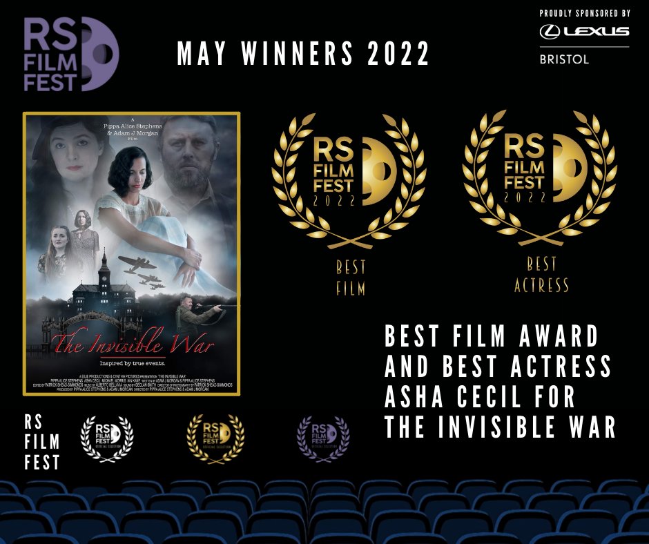 Our May RS FILM FEST was another absolute triumph!

So many amazing films to choose from but unfortunately not every film can win.

So here are our winners.

Best Film and Best Actress awarded to
The Invisible War.

Congratulations to the whole team.

rsfilmfest.com....