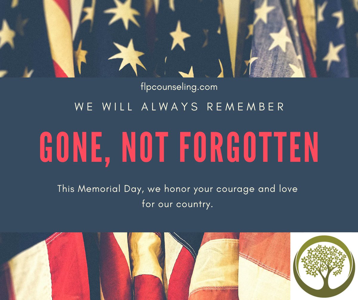 CounselingFlp's tweet photo. Remembering our heroes today. Thank you! #flpcounseling #memorialday2022 https://t.co/0RkLqCk1Yd