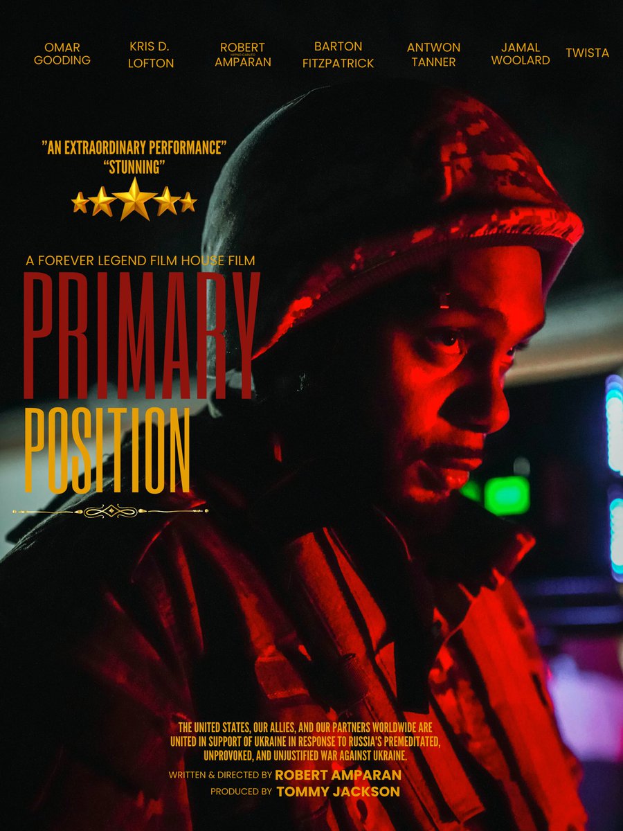 hypnocarlito's tweet photo. Coming this fall 🍁 My first leading role in a movie with some heavy actors! 🙏🏽 #PRIMARYPOSITION #Ukraine #Russia #WW3 https://t.co/5p15APXw5z