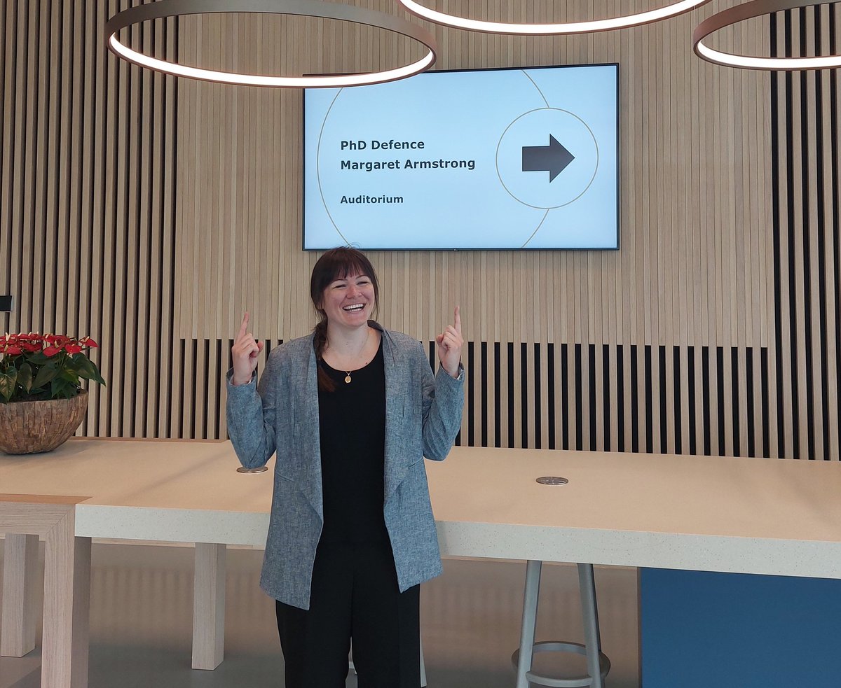 New doctor in the house! May we present Dr Margaret Rose Armstrong! The world is a better place for this intersectoral scientist!