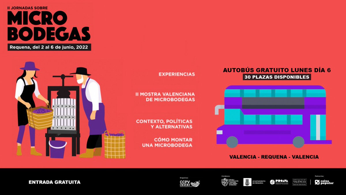 Proava's tweet photo. ¿Quieres conocer un nuevo modelo en la enología actual?
¿Sabéis que representa este modelo?
Apúntate el 6 de junio a una jornada de #microbodegas, asombrate con este modelo, degustando grandes vinos de las microbodegas valencianas. #bodegas
#catas #turismo #Valencia @AYTOREQUENA https://t.co/YjSCS5WFnp