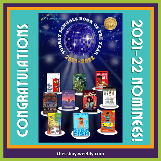 Reminder that tomorrow is the last day for #sd36learn students and Teacher Librarians to submit your votes for Surrey Picture Book of the Year 2021-2022. Make sure your voice is heard! #sd36tl #mglit