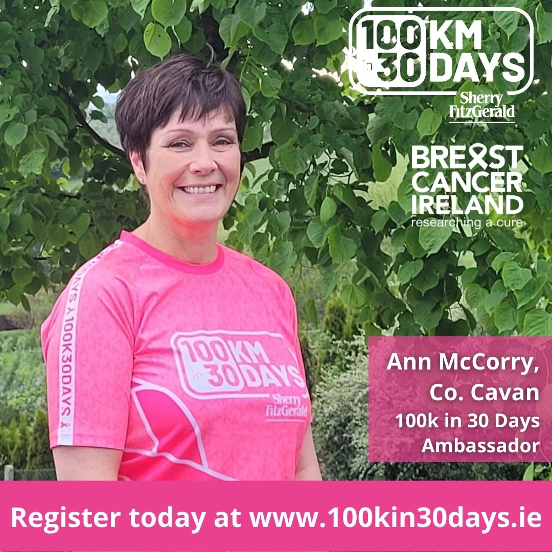 Ann McCorry (@annmccorry) on Twitter photo 2 days to go until <a href="/100kin30days/">100kin30days</a> for <a href="/BreastCancerIre/">BreastCancerIreland</a>. Support a great cause by signing up at 100kin30days.ie? Or you can sponsor me here 100kin30days.ie/fundraising/pr…. 2 days to go until <a href="/100kin30days/">100kin30days</a> for <a href="/BreastCancerIre/">BreastCancerIreland</a>. Support a great cause by signing up at 100kin30days.ie? Or you can sponsor me here 100kin30days.ie/fundraising/pr….