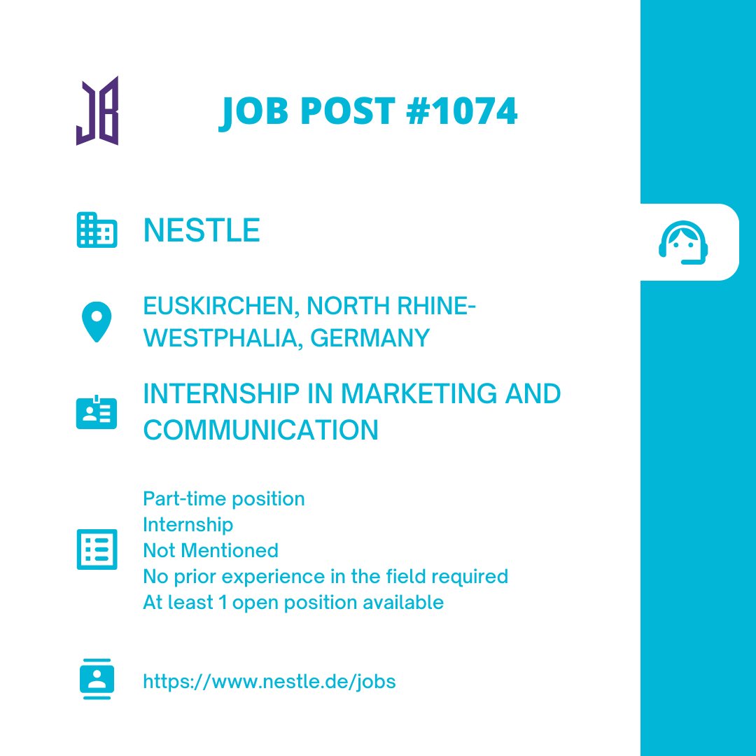 BTSARMYJobBoard's tweet photo. #BAJBGermany #BAJBInternshipJP
Euskirchen, North Rhine-Westphalia, Germany
https://t.co/ngEGMBrlnZ
#BAJBMarketing #BAJBComms
ARMYs, kindly contact the job poster / hiring party directly for more information. π
Good luck! π https://t.co/tE18wdk8T9