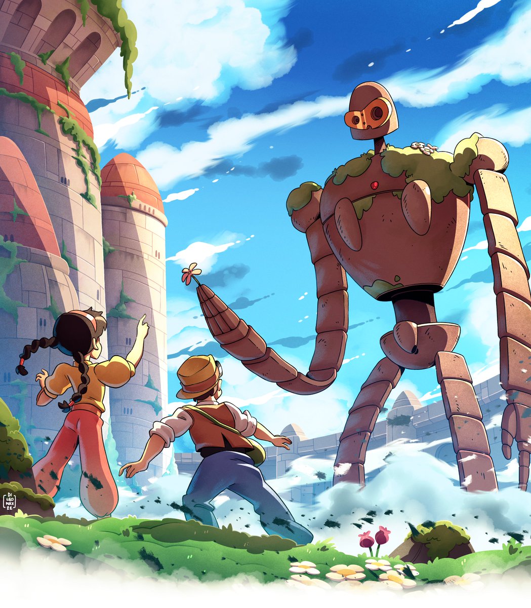dileomax89's tweet photo. Laputa castle in the sky fanart, I love this movie so much!! #laputa #miyazaki #fanart #studioghibli #ghibli https://t.co/tUBFNMFQwk