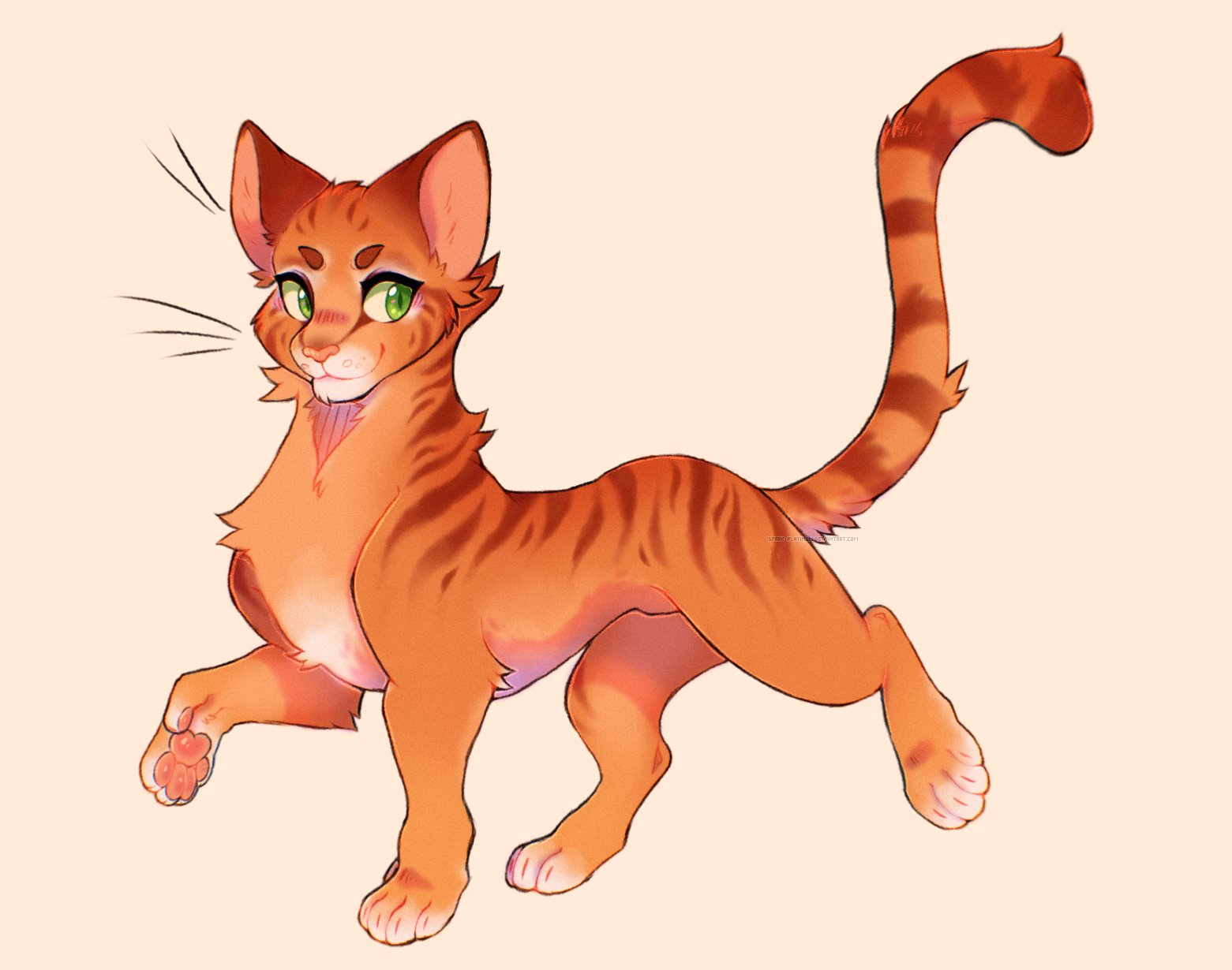 How To Draw A Warrior Cat Firestar