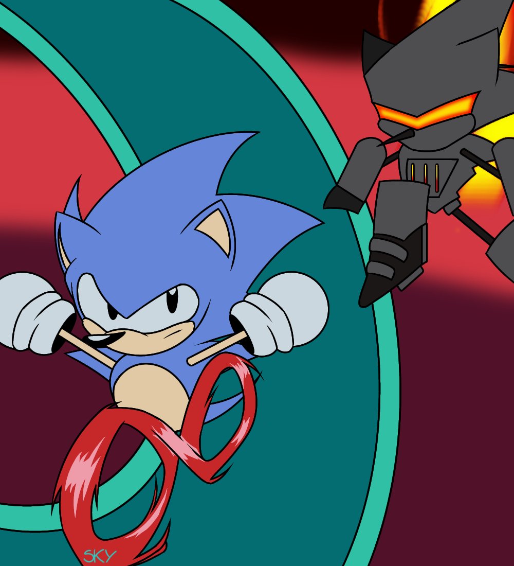 Metal Sonic Instead Of The Mania Metal Sonic Lol - Metal Sonic