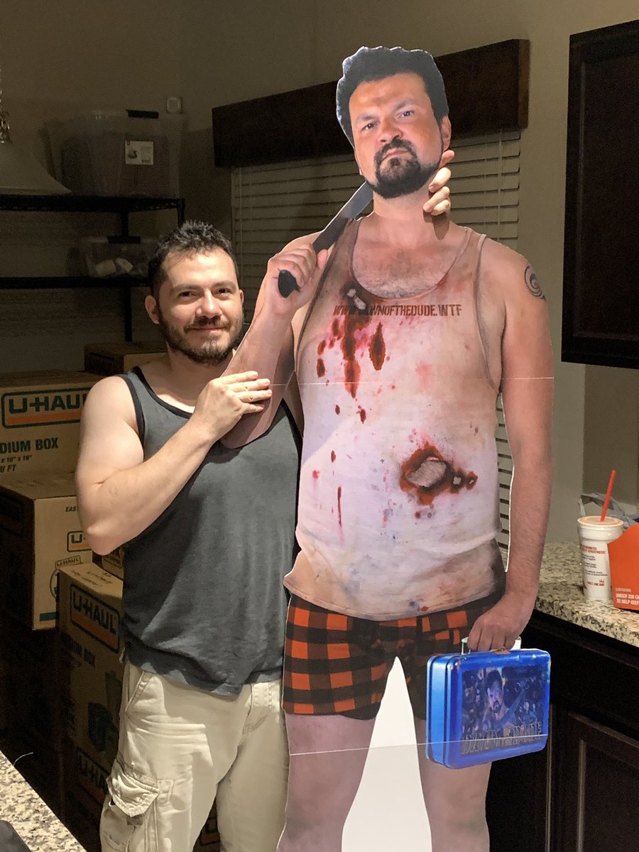 DawnoftheDudeDR's tweet photo. Why yes. We do have a life size cardboard cut out of Zack Scott for Dawn of the Dude. 

This is a sneak preview of stuff to come. PLEDGE TO KEEP IN THE LOOP! https://t.co/U8Ai0hlMFC #endoftheworld #apocalypse #zombieapocalypse #cardboardcutout #maindude #dawnofthedude #director https://t.co/D16MG6wxCZ