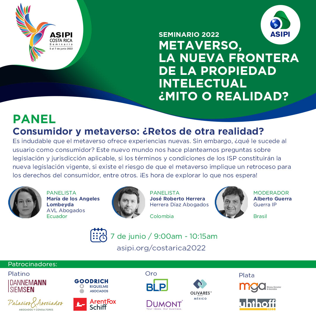 ASIPI_'s tweet photo. #ASIPICostaRica2022 
No se pierdan este #panel "Consumidor y metaverso: ¿Retos de otra realidad?" 
El martes 7 de junio 9am - 10:15 am
Los esperamos

#asipi https://t.co/TbsZduftOl