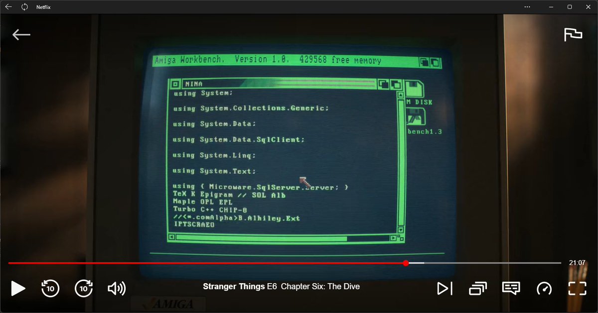 Some C# / .NET made it into #StrangerThings4 code jibberish.