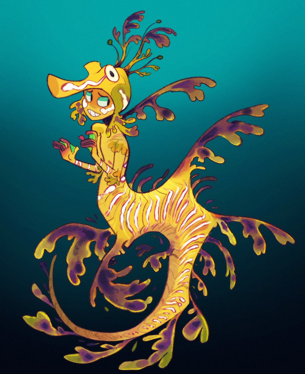 「Leafy sea dragon merm! 」|Oakley Billionsのイラスト