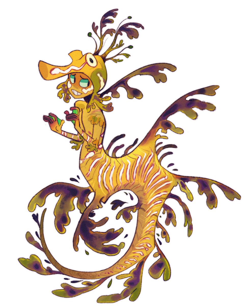 「Leafy sea dragon merm! 」|Oakley Billionsのイラスト