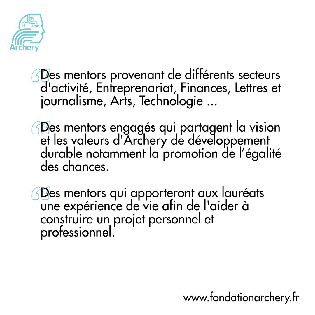 Chaque mentor est unique tout comme le lauréat qui lui est associé; ils se complètent l'un l'autre, c’est ce qui fait la force de la fondation. 
#fondation #force #mentor #accomplissement #accompagnement #fondationarchery