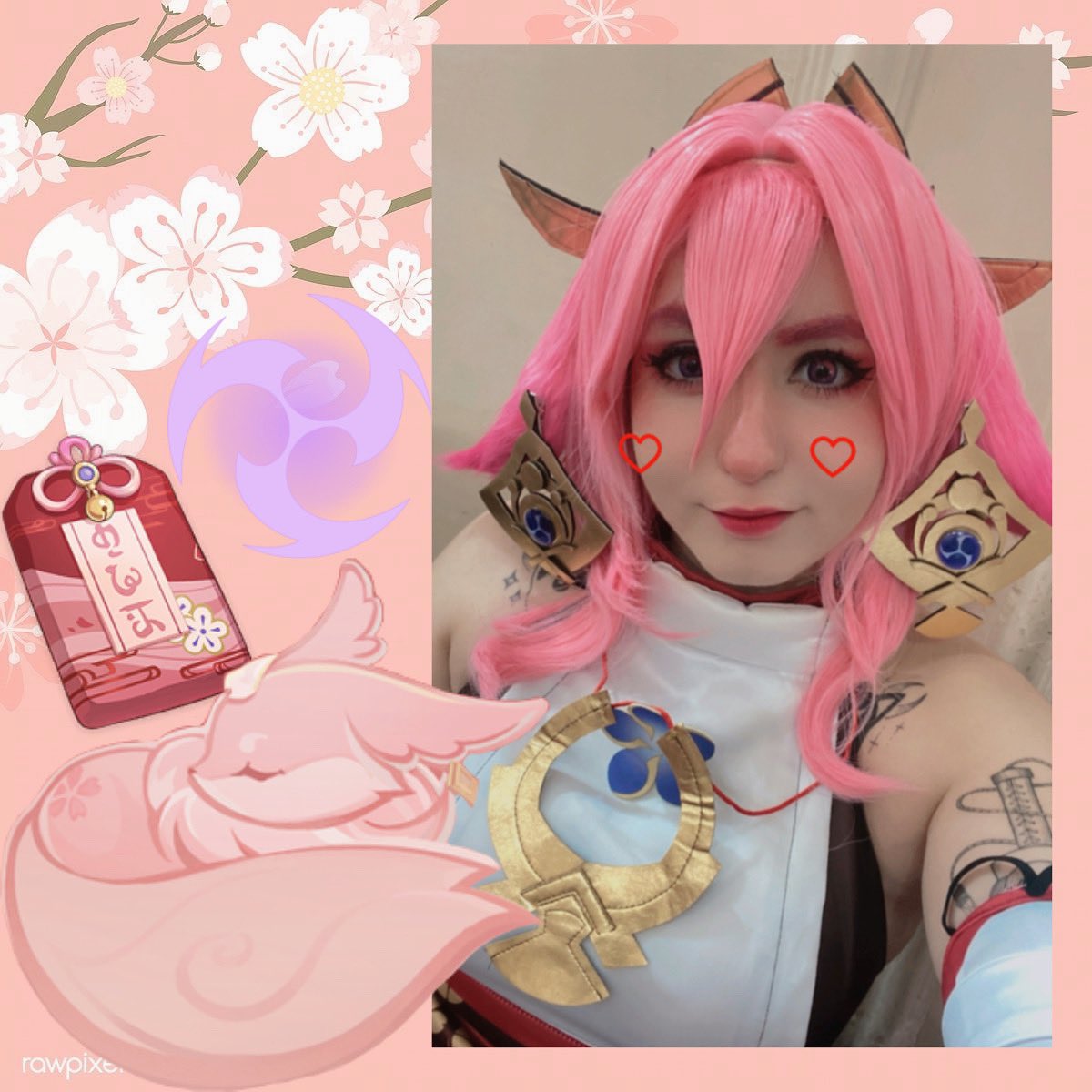 marshcatcosplay's tweet photo. Vuelvo de la desaparición con una zorrita Kawaii UwU✨❤️ amo mucho a Yae Miko ya quería usar este traje 🥺🥺🥺
Yae Miko - Genshin Impact 
@genshinimpactes https://t.co/0obuy0gIeG