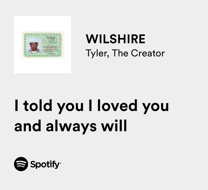 Tyler, The Creator – WILSHIRE Lyrics