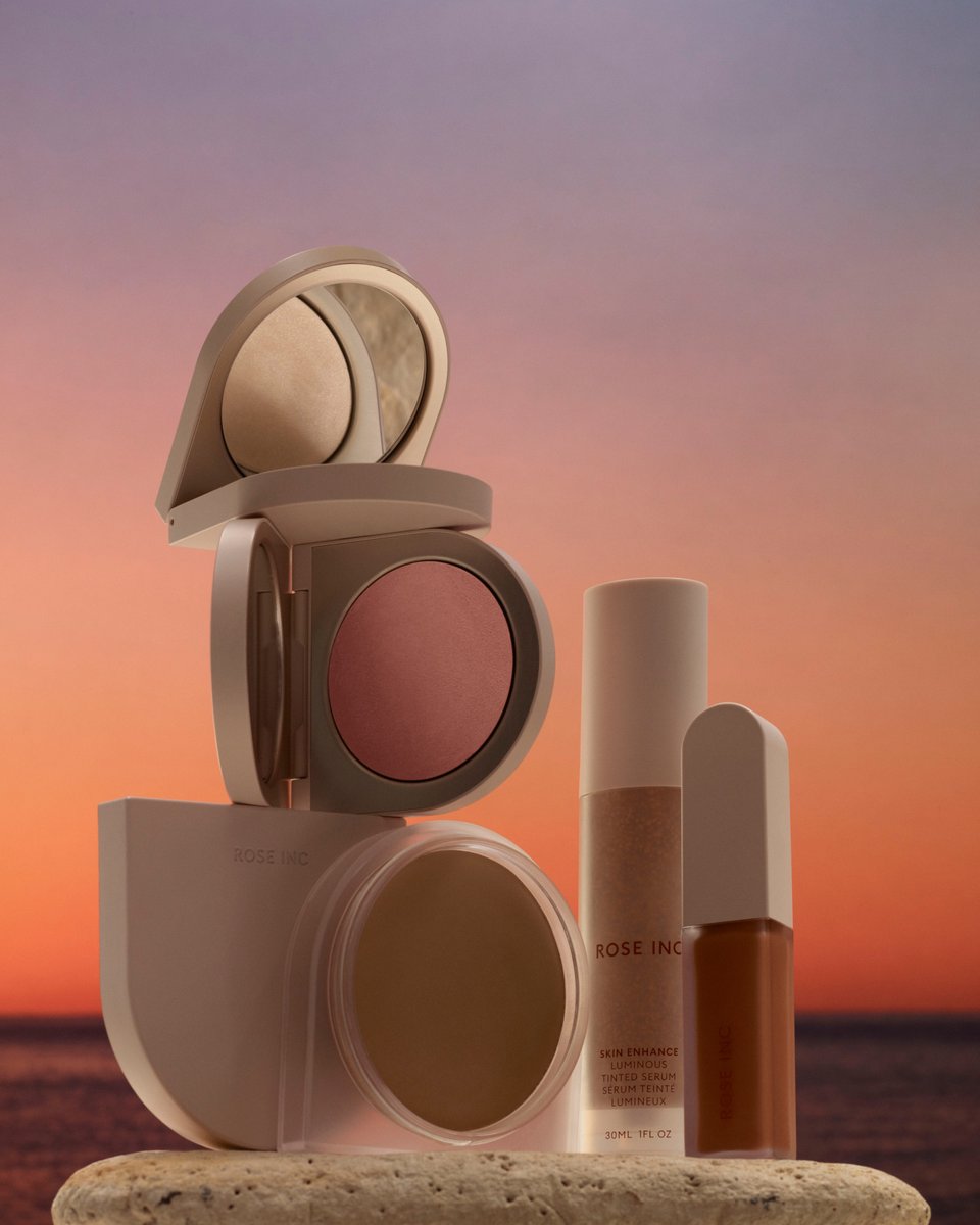 roseincofficial's tweet photo. Natural, buildable color infused with summer-approved skincare. Discover the new Solar Collection and all of our non-comedogenic formulas at: https://t.co/NJtKIEKrUE

#RoseInc #RoseIncComplexion https://t.co/N9p2nYGkHB