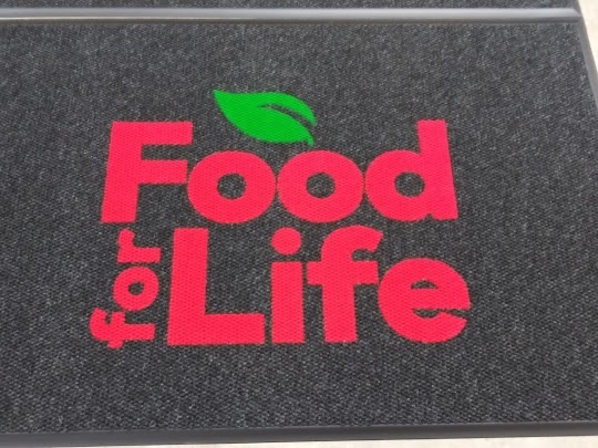 Food for Life has been impacting lives by rescuing food so that everyone can have access to healthy meals! Their team has chosen the Dura Nop Logo Inlaid Mat which is ideal for high traffic areas since it has heavy-duty edging that reduces tripping hazards.

#logodoormat