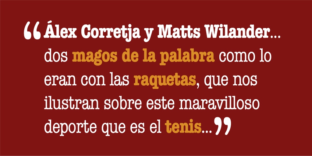 CartasdeEnrique's tweet photo. "Una pareja perfecta de comentaristas" es el título de esta carta y como Enrique describe la dupla de #AlexCorretja y #MattsWilander, a quienes les agradece por su labor y los momentos que le regalan a los fanáticos del #tenis. ¿Tienes algún otro comentarista de tenis favorito? https://t.co/gKkPYiFuxJ