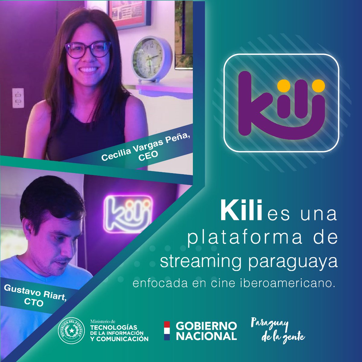 Miticpy's tweet photo. Te invitamos a conocer más sobre #KiliVideo, la plataforma de streaming paraguaya enfocada en cine iberoamericano.
¡Mirá la entrevista! 👉🏽 https://t.co/rAlUvpkzCF
#ComunidadDigitalPy | #TransformaciónDigital https://t.co/DCbKW1p5b6