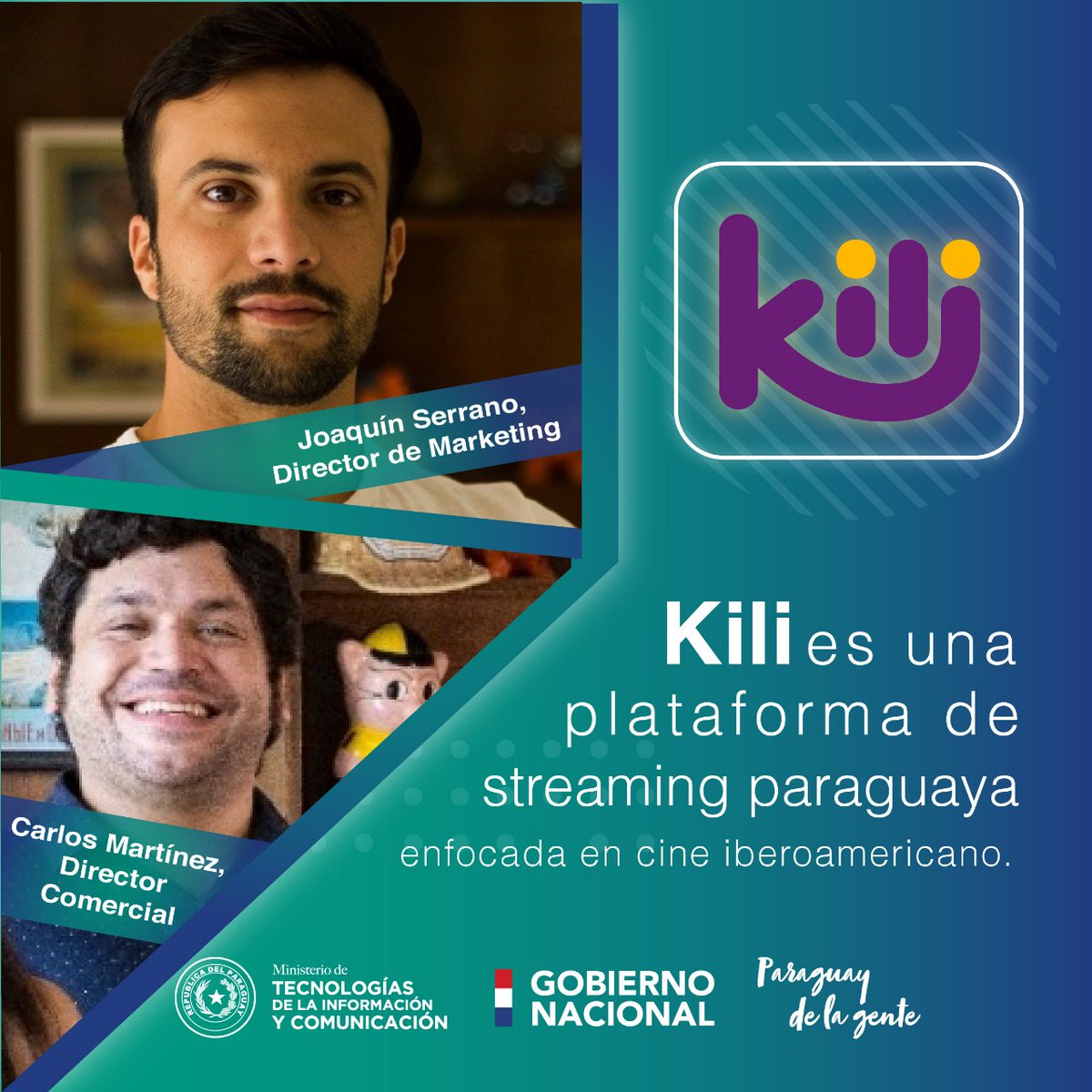 Miticpy's tweet photo. Te invitamos a conocer más sobre #KiliVideo, la plataforma de streaming paraguaya enfocada en cine iberoamericano.
¡Mirá la entrevista! 👉🏽 https://t.co/rAlUvpkzCF
#ComunidadDigitalPy | #TransformaciónDigital https://t.co/DCbKW1p5b6