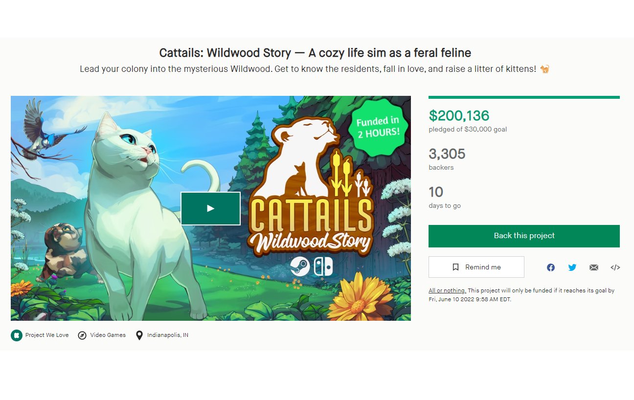 Cattails Wildwood Story 🔴 Kickstarter LIVE NOW! on Twitter "200k!!🎉🎉🎉