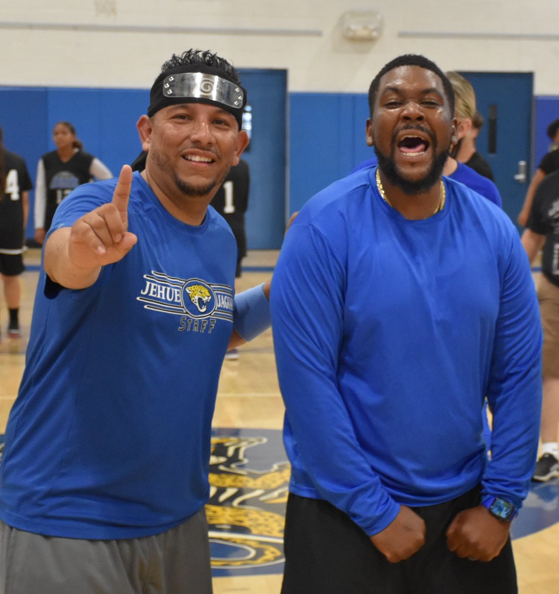 The Jaguars had a great time on Friday with the Students vs. Staff Basketball Game. It was neck and neck to the very end, but the Staff took the win! However, everyone was a winner with the amount of fun that was had!!
