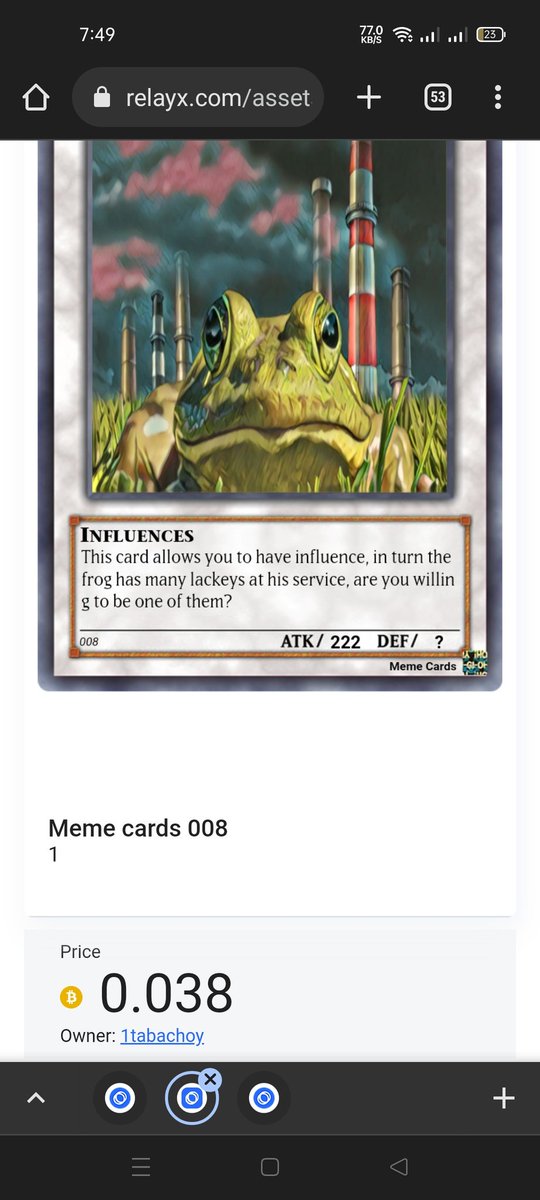 SamTabachoy18's tweet photo. Trade Meme cards 008 https://t.co/hQ5iv6rHV8 https://t.co/5d12CyOYX6
