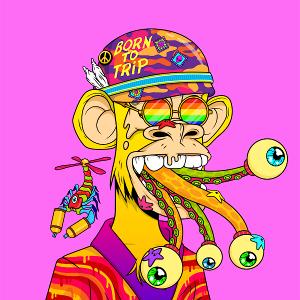 50 <a href="/PsychonautApeD/">Psychonaut Ape Division</a> in 50 Days - Day Twenty:

#5985. One of my favorite snipes on the day. Love all the colors from the Full Metal helmet, Rainbow glasses, and Smoking jacket. All topped off with tentacle mouth!

#PADCrew #PAD #PADto1ETH #PADFam #NFT #NFTCommunity #nftart #NFTs
